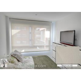Estor Enrollable Screen Javea 5 Blanco Lino