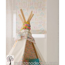 Estor Varillas Infantil Camping Nubes