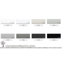 Muestra Veneciana Aluminio Colores Base Blancos y Grises