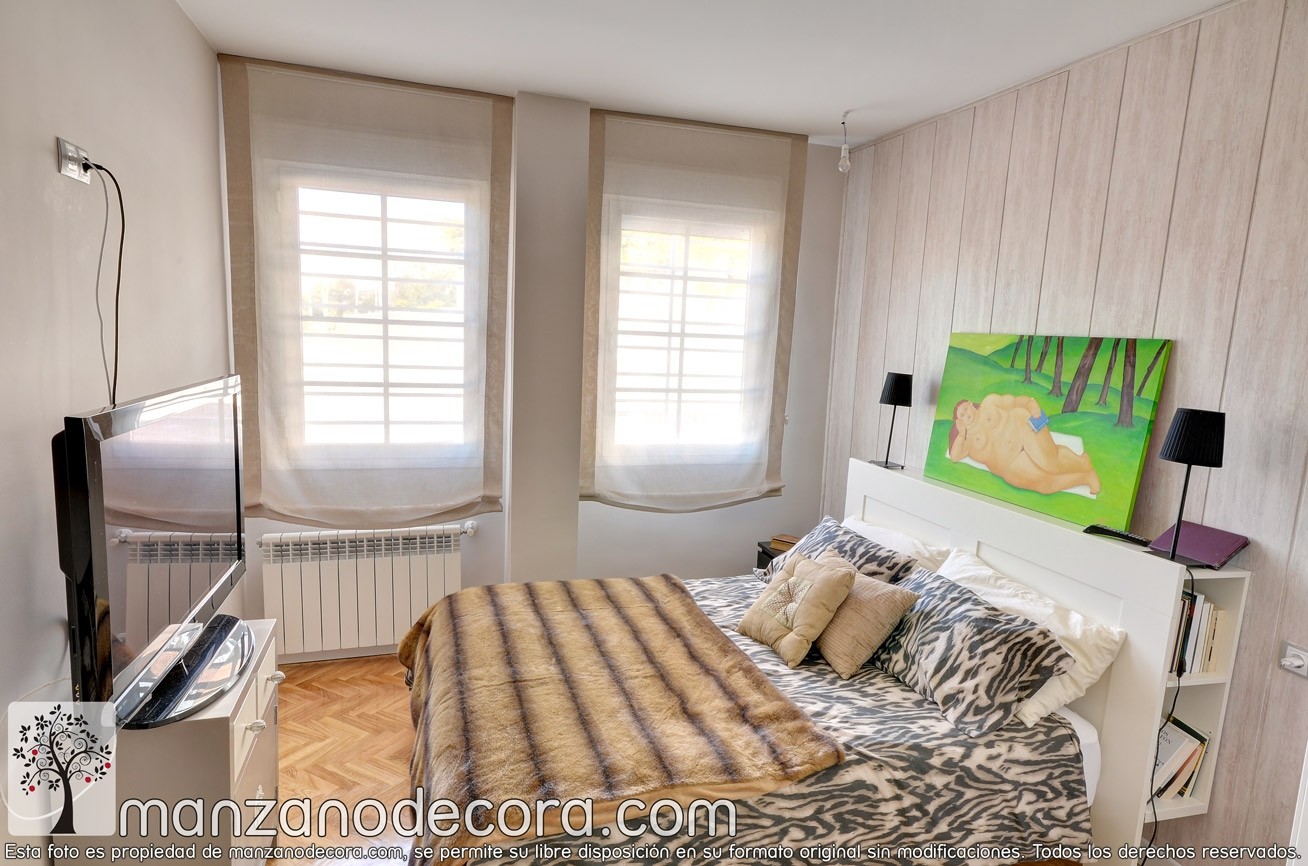 Estor Paquete Liso Gran Lino Liso Cortinas Manzanodecora