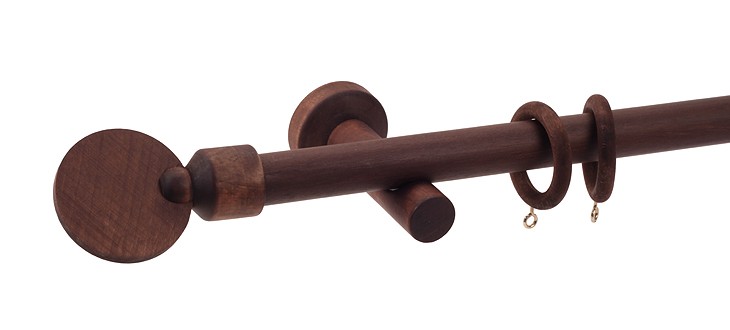 Barra de Madera Ø25 Serie Cáceres - Cortinas Manzanodecora