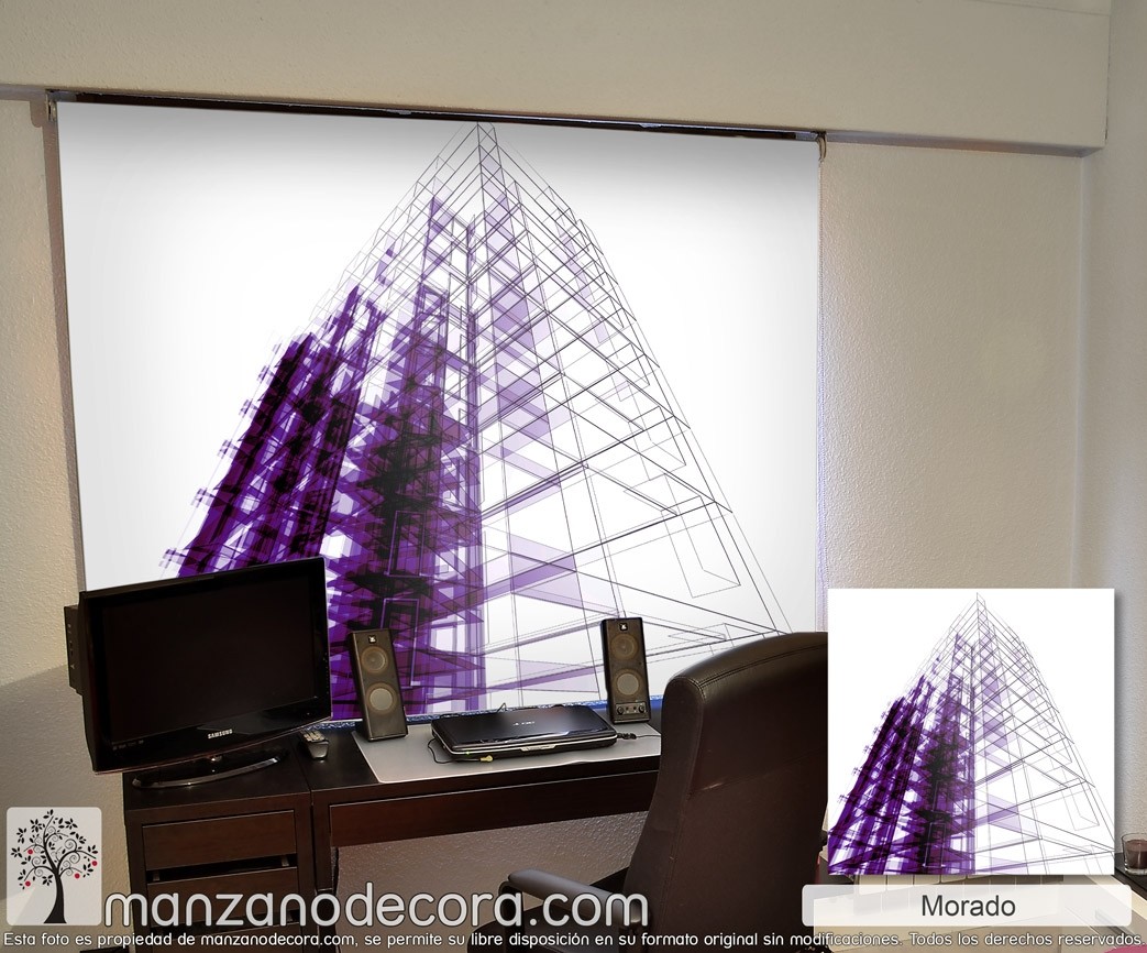 Enrollable Fotográfico Despacho Nertera - Cortinas Manzanodecora