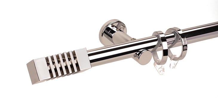 Barra de Cromo Ø25 Mercurio - Cortinas Manzanodecora