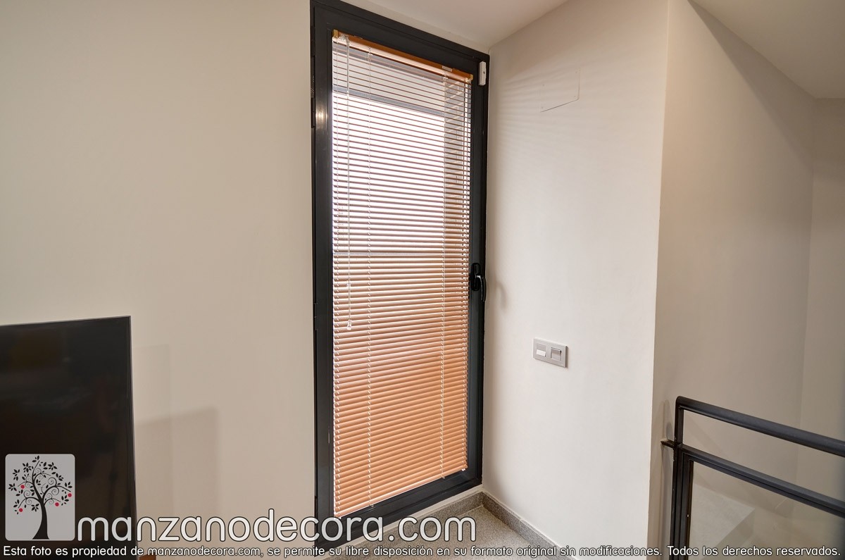 Persiana Interior Veneciana Aluminio Imitación Madera - Cortinas