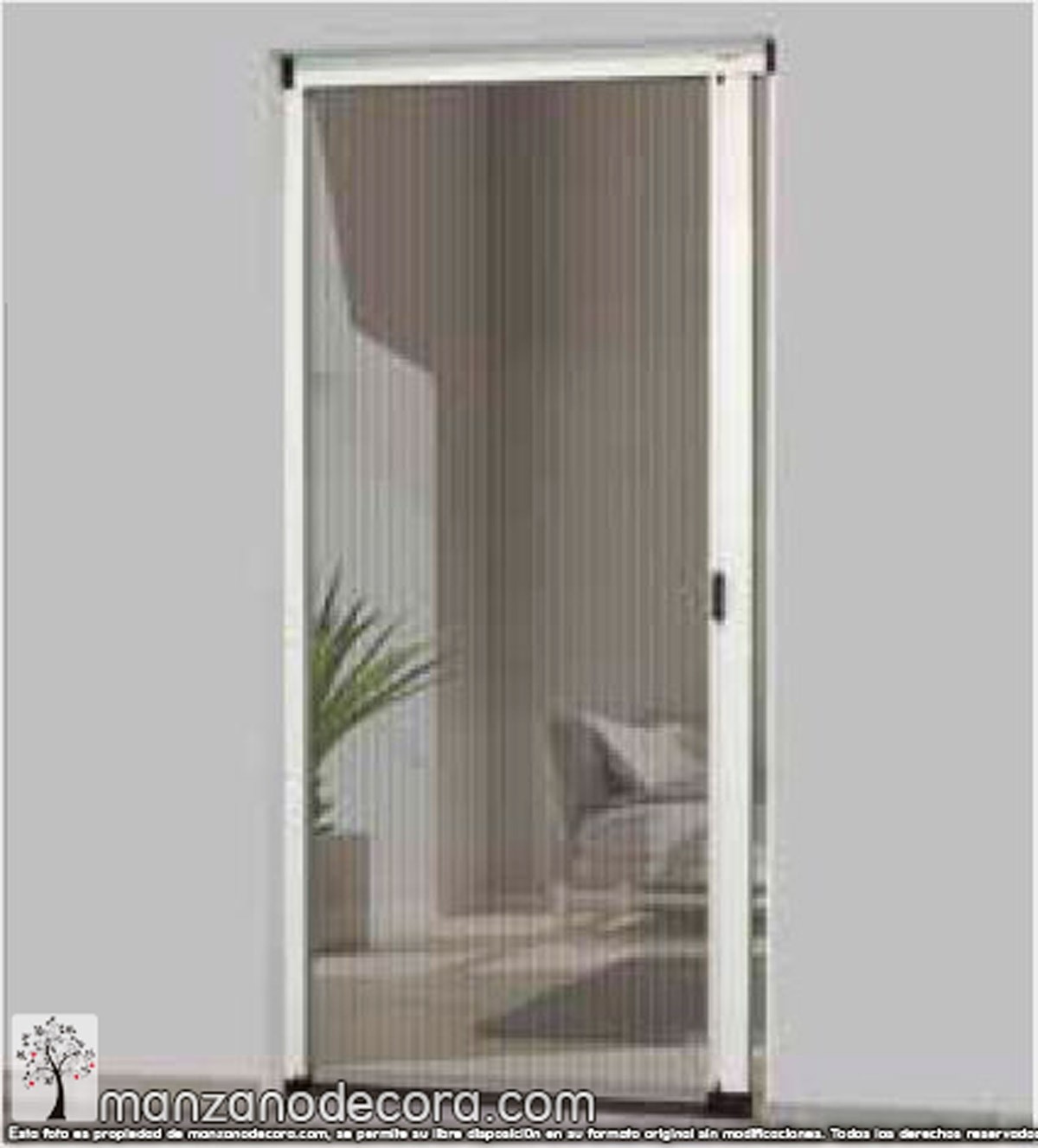 barricada creciendo débiles Mosquitera Plisada Puerta - Cortinas Manzanodecora