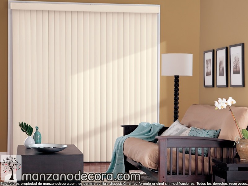 Persiana Interior Vertical Lamas PVC - Cortinas Manzanodecora