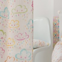 Cortina Infantil Camping Nubes