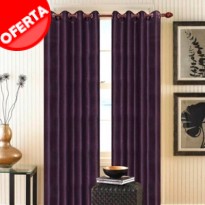 Cortina Ollaos Rayas Estándar CD-5068 color Berenjena