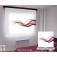 Estor Enrollable Fotográfico Dormitorio Fluorita Gris con Rojo Frambuesa