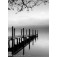 Panel Japones Fotográfico Bahía 01 Blanco y negro - 160cm(ancho) x 220cm (alto)