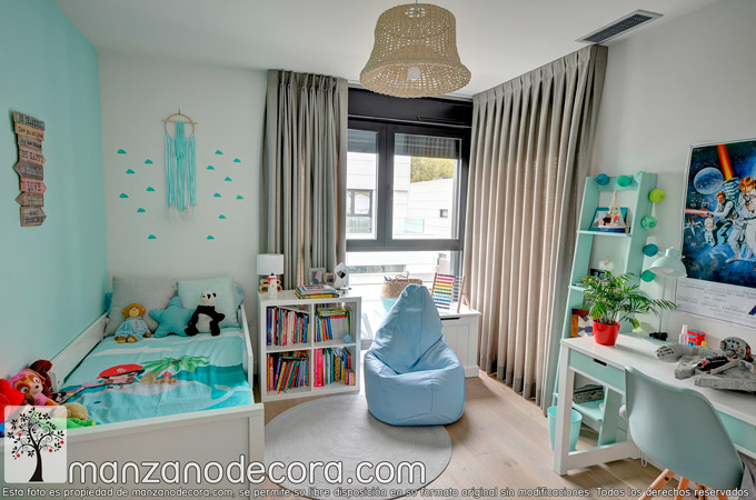 Levántate estrés Arrugas Cortinas y estores para la decoración infantil y juvenil | Blog  Manzanodecora - Cortinas Manzanodecora