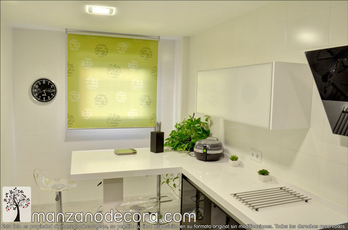 Estores cocina - Cortinas Manzanodecora