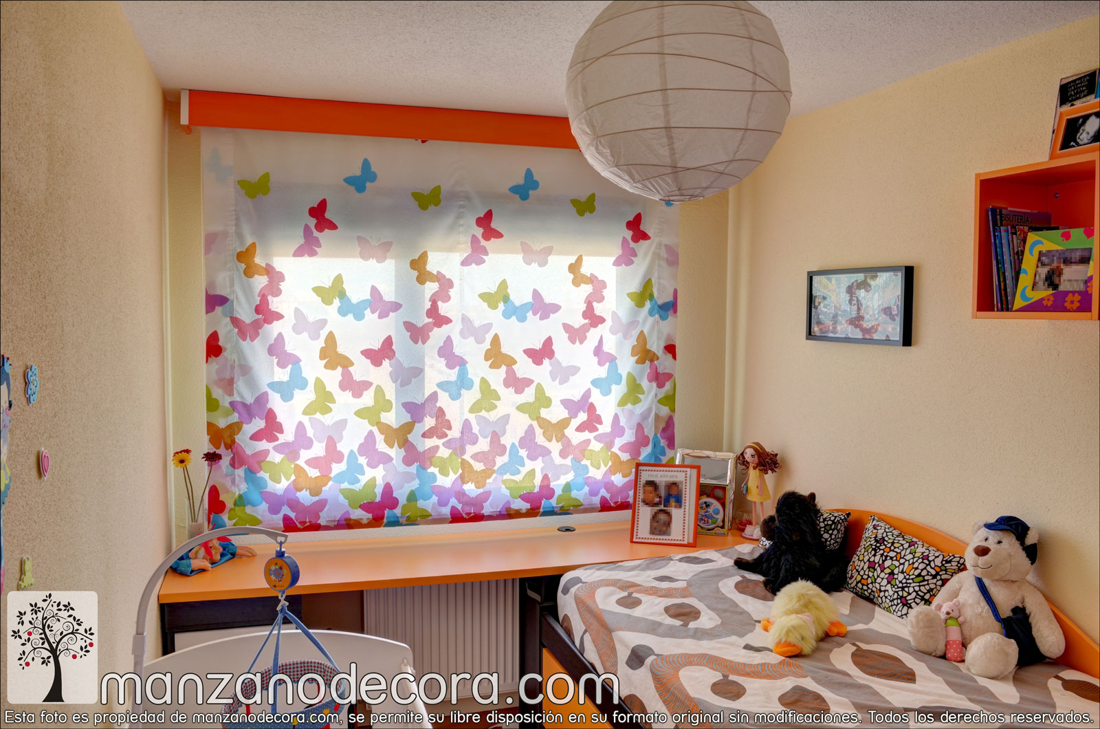 Cortinas Infantiles Estampadas Lisas Niños Niñas