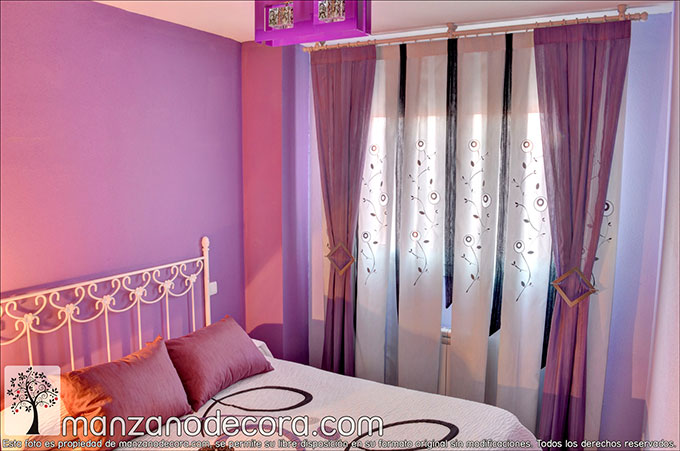 Combina la de tu cortina con la de dormitorio - Cortinas Manzanodecora