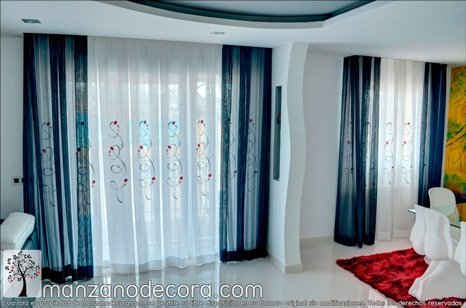 Cortinas para salón a medida y a tu gusto  Blog de Manzanodecora - Cortinas  Manzanodecora