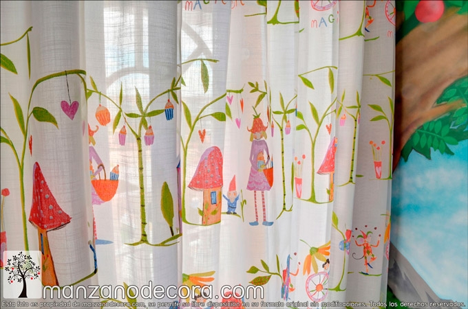 Escoger las cortinas infantiles