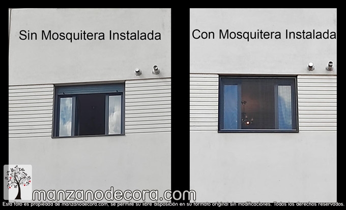 Mosquitera instalada