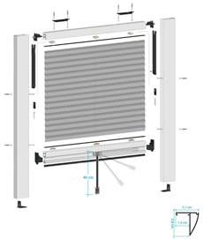 Mosquitera Plisada Ventana