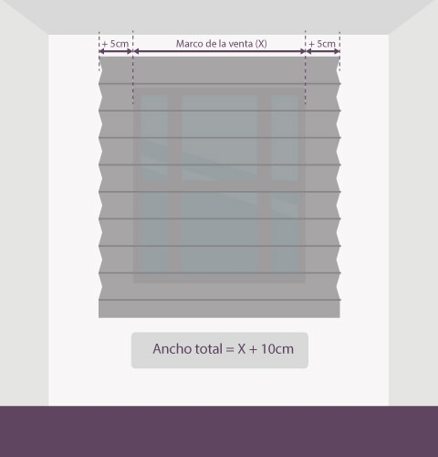 Medición-persiana-plisada-anchura