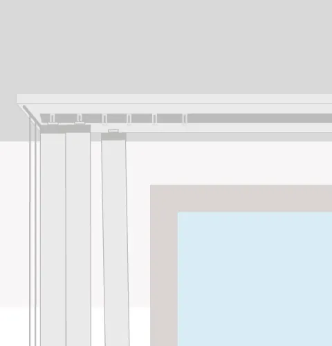 Instalación de cortinas verticales