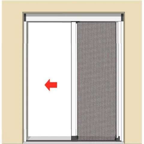 Instalación de la mosquitera enrollable para puerta, paso 6: la prueba