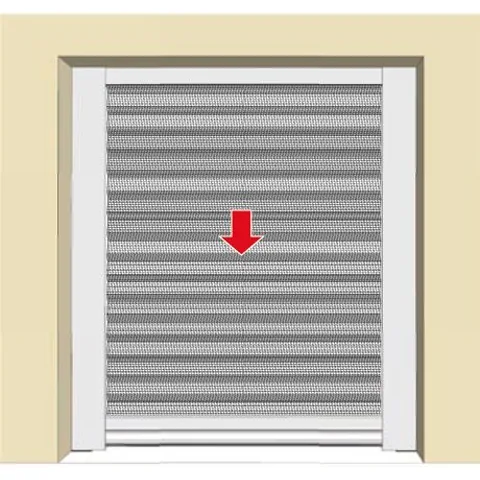 Instalación de la mosquitera plisada para ventana, paso 4: el cierre