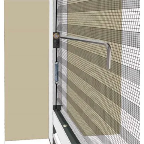 Instalación de la mosquitera plisada para ventana, paso 5: los hilos