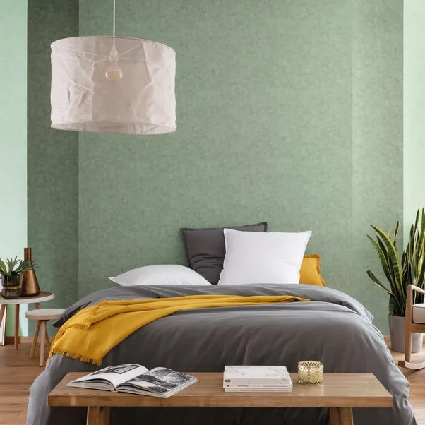 Papel pintado Betón: efecto hormigón en verde, gris o teja
