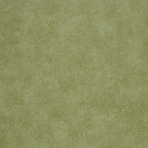 Muestra de papel pintado con textura mineral en verde oliva