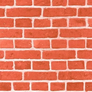 Muestra de papel pintado efecto ladrillo rojo