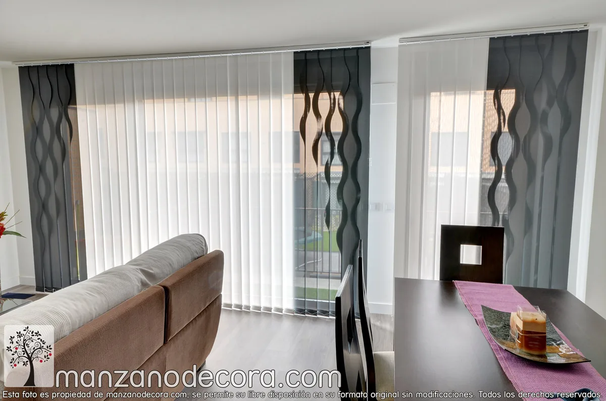 Persiana Interior Vertical Tejido Formas Ite Shaped